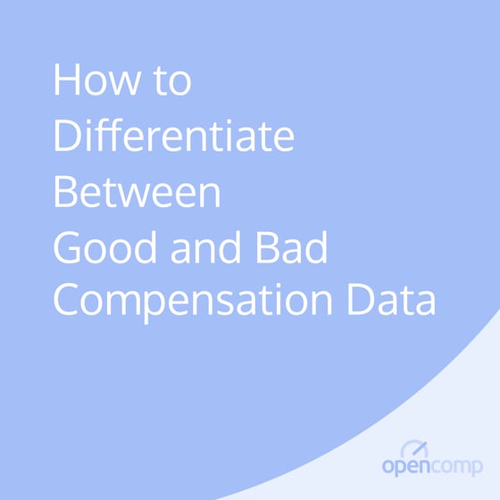 Infographic: How to differentiate between good and bad compensation data