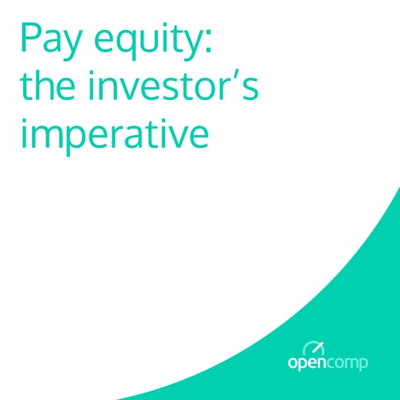 Pay equity: the investor’s imperative