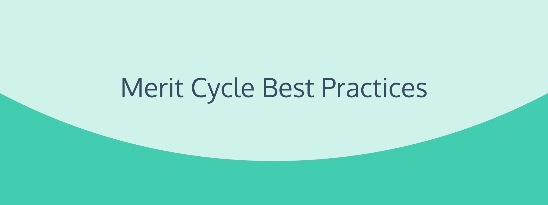 Merit Cycle Best Practices