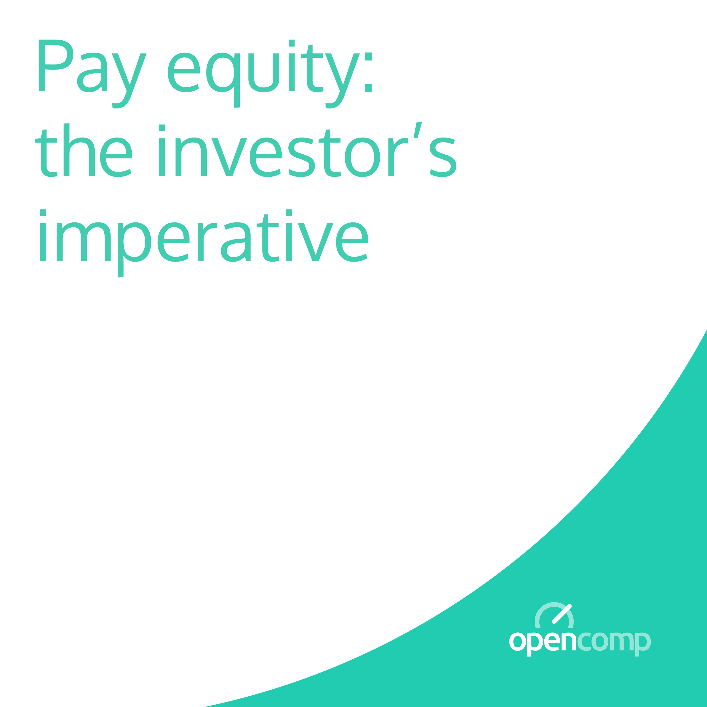 Pay equity: the investor’s imperative